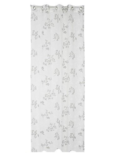 Kardin DKD Home Decor Metall Polüester Valge Helehall (140 x 270 cm) hind ja info | Kardinad | kaup24.ee