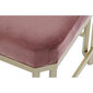 Taburet DKD Home Decor Roosa Metall Samet (120 x 40 x 46 cm) hind ja info | Kott-toolid, tumbad, järid | kaup24.ee