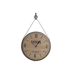 Настенное часы DKD Home Decor Натуральный Чёрный MDF (39,5 x 4 x 63 cm) цена и информация | Часы | kaup24.ee
