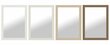 Seinapeegel DKD Home Decor 70 x 2 x 97 cm Kristall Must Pruun Tumehall Elevandiluu polüstüreen (4 tk) hind ja info | Peeglid | kaup24.ee