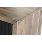 Puhvetkapp DKD Home Decor Naturaalne Must Metall Mangopuit (160 x 40 x 90 cm) hind ja info | Vitriinkapid | kaup24.ee