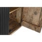 Puhvetkapp DKD Home Decor Naturaalne Must Metall Mangopuit (160 x 40 x 90 cm) hind ja info | Vitriinkapid | kaup24.ee