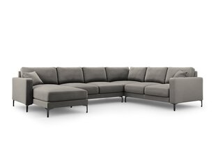 Panoraam parempoolne nurgadiivan velvet sofa Venus, 6 istekohta, helehall цена и информация | Угловые диваны | kaup24.ee