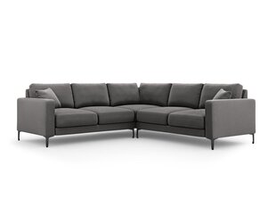 Sümmeetriline nurgadiivan velvet sofa Venus, 5 istekohta, hall цена и информация | Угловые диваны | kaup24.ee