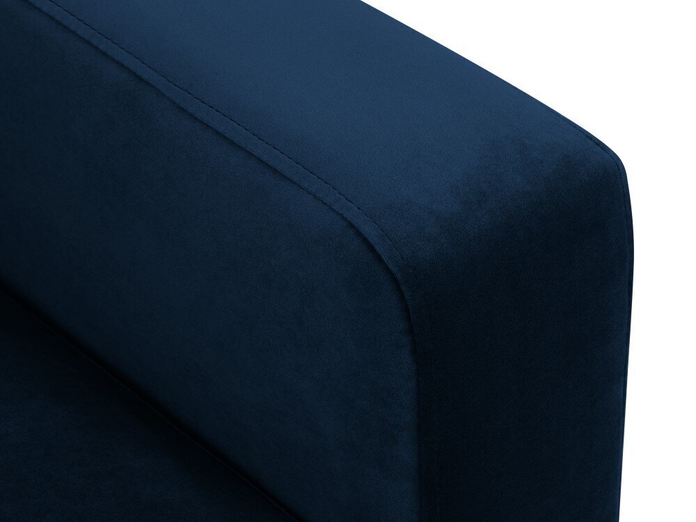 Sümmeetriline nurgadiivan velvet sofa Venus, 5 istekohta, tumesinine цена и информация | Nurgadiivanid ja nurgadiivanvoodid | kaup24.ee
