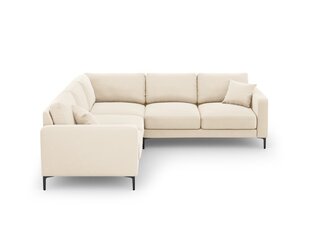 Sümmeetriline nurgadiivan velvet sofa Venus, 5 istekohta, helebeež v. hind ja info | Nurgadiivanid ja nurgadiivanvoodid | kaup24.ee