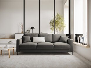 Трехместный velvet диван Venus, св. серый цвет цена и информация | Диваны | kaup24.ee