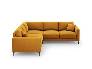 Sümmeetriline nurgadiivan velvet sofa Venus, 5 istekohta, kollane цена и информация | Угловые диваны | kaup24.ee