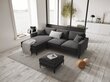 Vasakpoolne nurgadiivan velvet sofa Venus, 4 istekohta, hall цена и информация | Nurgadiivanid ja nurgadiivanvoodid | kaup24.ee