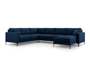 Panoraam vasakpoolne nurgadiivan velvet sofa Venus, 6 istekohta, tumesinine hind ja info | Nurgadiivanid ja nurgadiivanvoodid | kaup24.ee