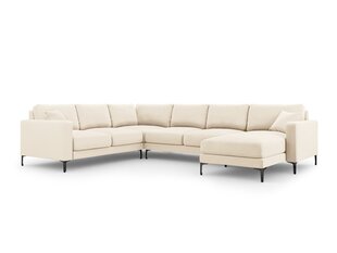 Panoraam vasakpoolne nurgadiivan velvet sofa Venus, 6 istekohta, helebeež v. цена и информация | Угловые диваны | kaup24.ee