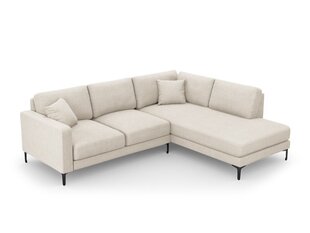 Parempoolne nurgadiivan sofa Venus, 5 istekohta, helebeež v. цена и информация | Угловые диваны | kaup24.ee