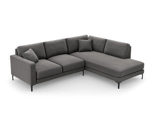 Parempoolne nurgadiivan velvet sofa Venus, 5 istekohta, hall цена и информация | Угловые диваны | kaup24.ee