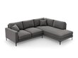 Parempoolne nurgadiivan velvet sofa Venus, 5 istekohta, hall hind ja info | Nurgadiivanid ja nurgadiivanvoodid | kaup24.ee