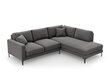 Parempoolne nurgadiivan velvet sofa Venus, 5 istekohta, hall цена и информация | Nurgadiivanid ja nurgadiivanvoodid | kaup24.ee