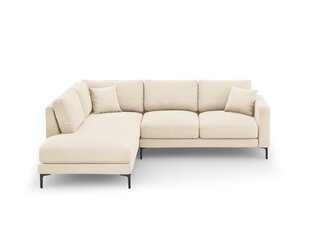 Vasakpoolne nurgadiivan velvet sofa Venus, 5 istekohta, helebeež v. цена и информация | Угловые диваны | kaup24.ee