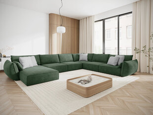 Панорамный правый диван Vanda, 8 мест, бутылка зеленого цвета цена и информация | Угловые диваны | kaup24.ee