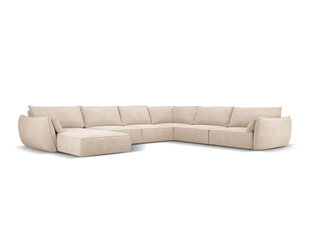 Панорамный правый диван Vanda, 8 мест, бежевый цвет цена и информация | Угловые диваны | kaup24.ee
