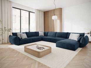 Панорамный левый диван Vanda, 8 мест, темно-синий цвет цена и информация | Угловые диваны | kaup24.ee