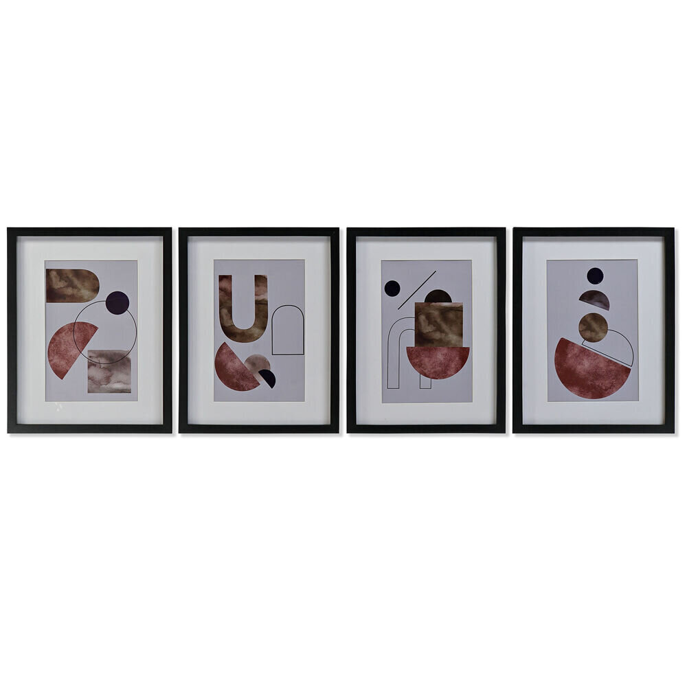 Seinapilt DKD Home Decor Kaasaegne (35 x 2 x 45 cm) (4 tk) hind ja info | Seinapildid | kaup24.ee