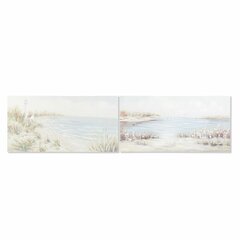 Картина DKD Home Decor 140 x 3,7 x 70 cм, пляж средиземноморья, 2 штуки цена и информация | Картины, живопись | kaup24.ee