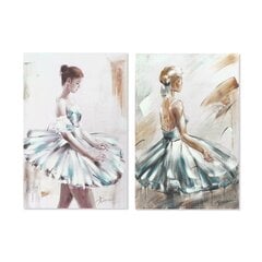 Картина DKD Home Decor 60 x 2,5 x 90 cм, балерина романтик цена и информация | Картины, живопись | kaup24.ee