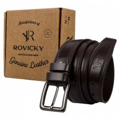 Мужской кожаный ремень ROVICKY-6a цена и информация | Мужские ремни | kaup24.ee