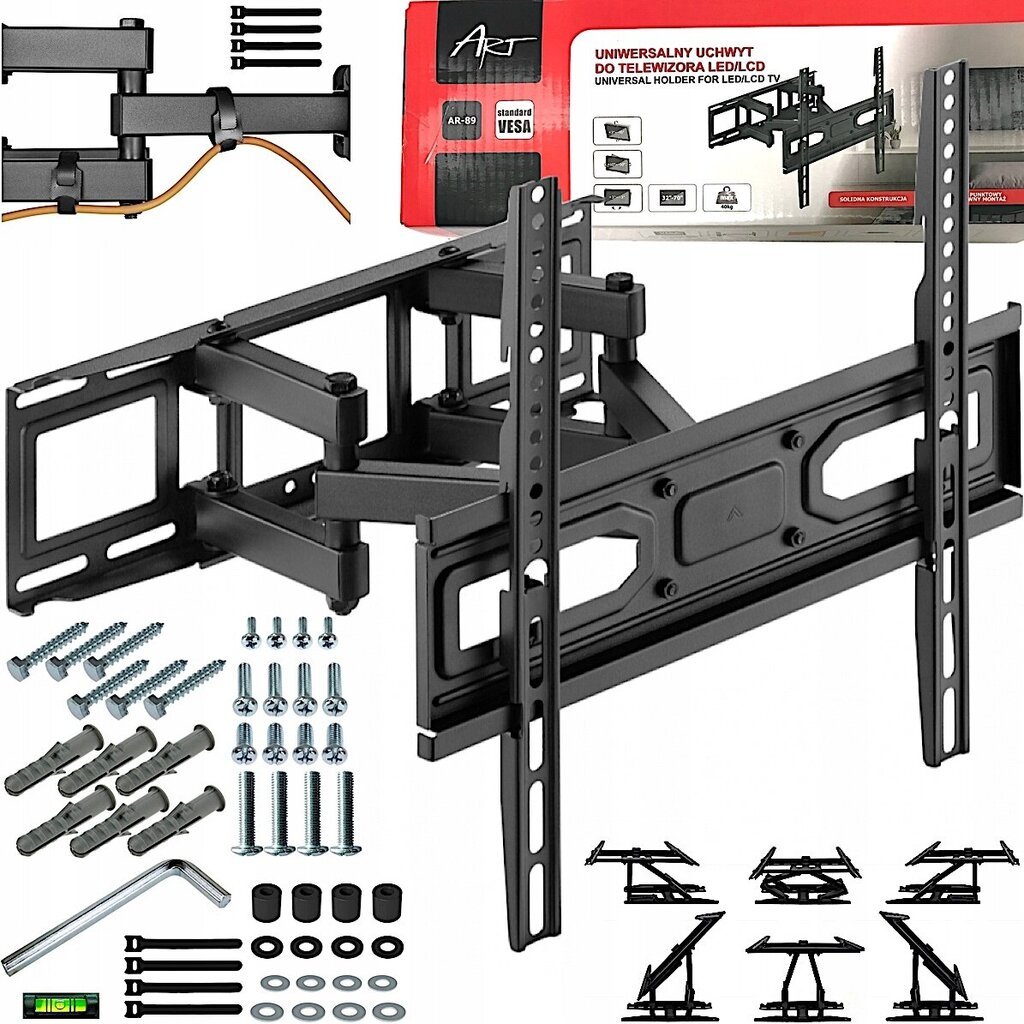 TV seinakinnitus Art AR-89 32–70 tolli hind ja info | Teleri seinakinnitused ja hoidjad | kaup24.ee