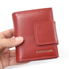 Peterson RFID кожаный красный маленький женский кошелек цена и информация | Женские кошельки, держатели для карточек | kaup24.ee