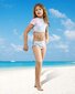 Kaheosaline tüdrukute ujumistrikoo Kouric, tankini, sinine hind ja info | Tüdrukute trikood | kaup24.ee