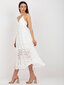 Naiste kleit satsidega, valge цена и информация | Kleidid | kaup24.ee