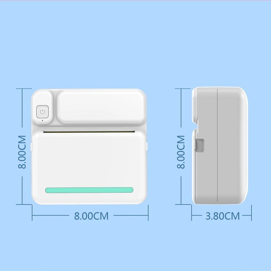 Miniprinter Bluetooth-pistikuga, kaasaskantav цена и информация | Printeritarvikud | kaup24.ee