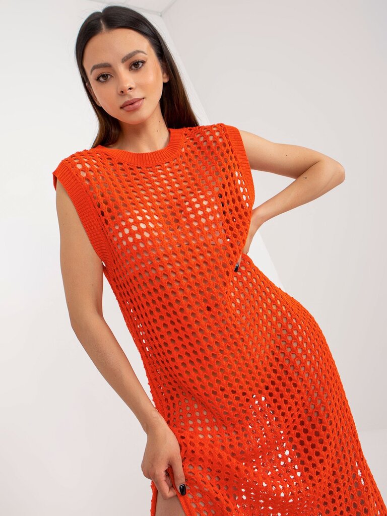 Naiste kootud kleit, oranž цена и информация | Kleidid | kaup24.ee