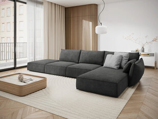 Правый угловой диван Vanda, 5 мест, серый цвет цена и информация | Угловые диваны | kaup24.ee