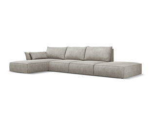 Левый угловой диван Vanda, 5 мест, светло-серый цвет цена и информация | Угловые диваны | kaup24.ee