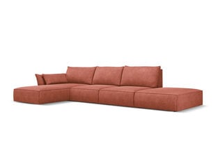 Левый угловой диван Vanda, 5 мест, красный цвет цена и информация | Угловые диваны | kaup24.ee