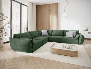 Симметричный угловой диван Vanda, 7 мест, зеленый цвет цена и информация | Угловые диваны | kaup24.ee