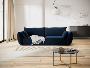 Velvet диван Vanda, 3 места, темно-синий цвет цена и информация | Диваны | kaup24.ee