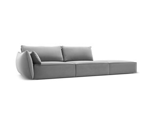 Velvet диван Vanda (правый), 4 места, серый цвет цена и информация | Угловые диваны | kaup24.ee