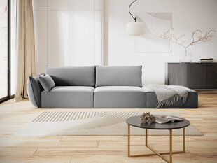 Velvet диван Vanda (правый), 4 места, серый цвет цена и информация | Угловые диваны | kaup24.ee