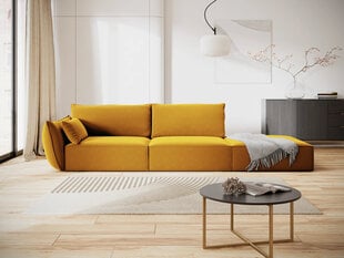 Velvet диван Vanda (справа), 4-х местный, желтый цена и информация | Угловые диваны | kaup24.ee