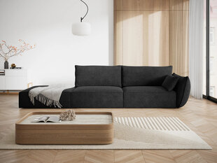 Левый диван Vanda, 4 места, темно-серый цвет цена и информация | Угловые диваны | kaup24.ee