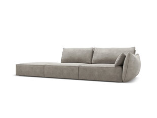 Левый диван Vanda, 4 места, светло-серый цвет цена и информация | Угловые диваны | kaup24.ee