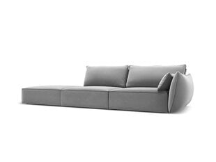 Velvet диван Vanda (левый), 4 места, серый цвет цена и информация | Угловые диваны | kaup24.ee