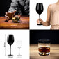 Veini- ja viskiklaas koos ümbrisega paarile, must hind ja info | Muud kingitused | kaup24.ee
