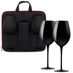Кейс для винных бокалов и 2 больших бокала, 750 мл цена и информация | Оригинальные кружки | kaup24.ee