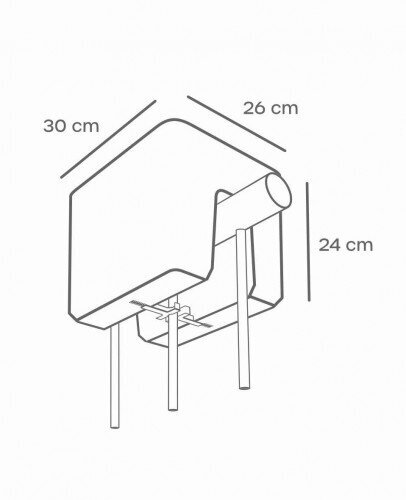 Rõdu lillepott piirdele automaatse kastmisega Berberis 30x26 cm цена и информация | Dekoratiivsed lillepotid | kaup24.ee