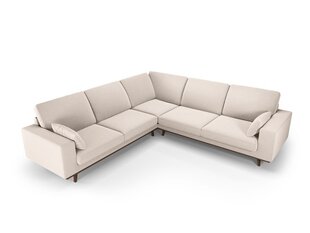 Симметричный velvet диван Hebe, 5 мест, цвет бежевый цена и информация | Угловые диваны | kaup24.ee