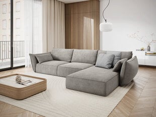 Правый угловой диван Vanda, 4 места, светло-серый цвет цена и информация | Угловые диваны | kaup24.ee