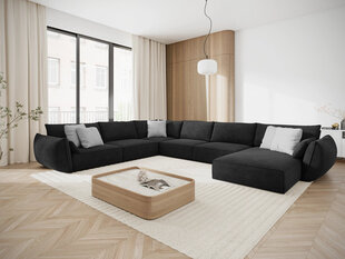 Панорамный левый диван Vanda, 8 мест, темно-серый цвет цена и информация | Угловые диваны | kaup24.ee